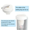 thumbnail image 3 of Uxcell Drain Tube Hose Seal, Drain Backflow Preventer Anti-odor Valve, White, 3 of 5