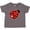 Charcoal Grey, variant on Inktastic Ladybug with a White Heart Girls Toddler T-Shirt
