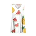 thumbnail image 5 of Viikei Plus Size Dresses Women Fashion,New Women's Casual Loose V-neck Sleeveless Printed Short Dress Multicolor M, 5 of 5