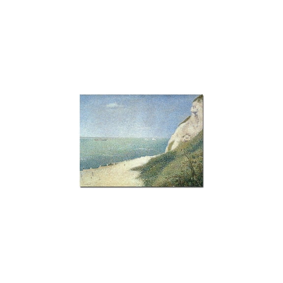 Trademark Art "Beach at Bas Butin - Honfleur - 1886" Canvas Art by Georges Seurat