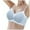 Light Blue, variant on Daisy Lace Bras for Women Front Closure No Underwire Comfort Senior Wireless Snap Closing Bra Light Blue M