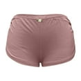 thumbnail image 4 of Cute Micro Pajamas Shorts for Women Low Rise Side Slit Pj Bottoms (Pink S), 4 of 5