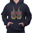 thumbnail image 2 of Wings Dreamer Hoodie Sweatshirt Unisex 2X-Large Navy, 2 of 5