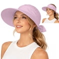 thumbnail image 2 of AirLoni Summer Hats For Women 2 In 1 Women’s Sun Visor Caps Zipper Off Ponytail Friendly Foldable Lightweight One Size 1 pc, 2 of 5