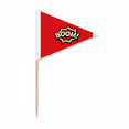 thumbnail image 1 of Boom Dialogue Feu Art Déco Mode Cure-Dent Triangle Toppers de Cupcake Drapeau, 1 of 3