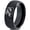 Black Dome Tungsten, variant on Tungsten Hissing Snake Python Serpent Band Ring 8mm Men Women Comfort Fit Black Dome Polished