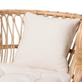 thumbnail image 6 of bali & pari Delara Modern Bohemian Natural Brown Rattan Chaise, 6 of 10