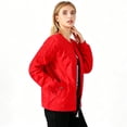 thumbnail image 4 of Smawell Women's Mid Length Hooded Parka Windbreaker Jacket, Casual Drawstring Waist Utility Coat with Multi Pockets, Lightweight Windproof Outdoor Trench Coat for Fall Spring, 4 of 6