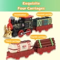 thumbnail image 6 of Zacro Electric Train Set for Kids, Train Toys with Steam Engine, Lights & Sound, Cargo Car and Long Track, Christmas Train Toys Gifts for Toddler Boys Girls 3 4 5 6 7 8 Year, 6 of 9
