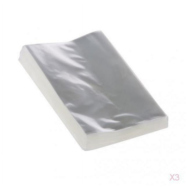 3x 100 Unidades Bolsas de Celofán para Panadería Tienda Material Plástico