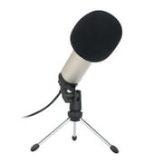 Meterk BM830 USB Microphone Professional Desktop Podcast Condenser Microphone with Folding Stand Tripod for PC Phone Karaoke Studio Recording