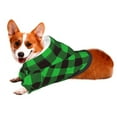 thumbnail image 2 of Bingfone Buffalo Plaid Green Black Dog Clothes Hoodie, Pet Winter Coat,Puppy Sweatshirts For Small Dogs Boy Girl,Suitable For All Breeds-Medium, 2 of 9