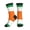 3 Black, variant on Women's Men's Flag Of Ireland Colorful Novelty Pattern Crew Athletic Socks