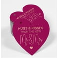 thumbnail image 2 of Inkdotpot 50 Pack Hugs & Kisses From The Wedding Favor Paper Tag Craft Real Rose Gold Foil Hang Tag, 2 of 6