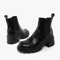 thumbnail image 4 of B91xZ Bottes Femmes Bottes de Combat Lacets Bottines, Noir 7, 4 of 5