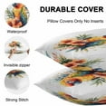 thumbnail image 4 of Waterproof Throw Pillow Covers Set of 2, 18x18 Inch Parrot Decorative Pillowcases Outdoor Pillow Slip Cushion Covers Set for Couch Tent Summer Botanical Garden Flora Illustrations, 4 of 7