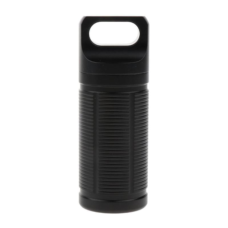 Titanium Outdoor Travel Waterproof Mini Pill Case Box Capsule Bottle Holder