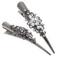 thumbnail image 1 of 2 Pcs Épingles à Cheveux en Alliage avec Strass Brillant, 1 of 7