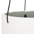 thumbnail image 3 of Safavieh Rancer Concrete Ficonstone Modern Solid Round White Plant Pot, 3 of 7