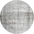 thumbnail image 1 of Ahgly Company Indoor Round Contemporary Dark Gray Abstract Area Rugs, 3' Round, 1 of 6