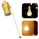 thumbnail image 4 of Portalámparas vintage con cadena extendida, base atornillada para iluminación de bricolaje, portalámparas retro, portalámparas de estilo industrial E26, 4 of 5