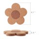 thumbnail image 4 of 24 Piezas Posavasos Bonitos para Bebidas, Posavasos Absorbentes Y Reutilizables, Posavasos con Forma de Flor de Corcho de 4 Pulgadas para Café, Tapete para Tazas de Té, 4 of 5