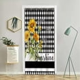 thumbnail image 4 of Buffalo Plaid Shower Curtain Farmhouse Sunflowers You are my Sunshine Themed Shower Curtains for Bathroom Bathtubs Decor Washable Durable Polyester Fabric 36x72 Inch with Hooks, 4 of 6