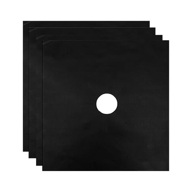 Moins de 10 Napperon Réutilisable 4 Pcs Aluminium Feuille de Gaz Cuisinière Brûleur Protecteur Housse Doublure Nettoyer Tapis Coussinet