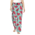 thumbnail image 1 of Balery Watermelon Pantalones de pijama para mujer, pijamas ultraligeros, pantalones de estar por casa-Medium, 1 of 6
