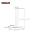thumbnail image 2 of Unique Bargains 4Pack 4 Inch Wall Mounting Floating Shelf Bracket Blind Shelf Support, White, 2 of 7