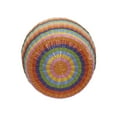 thumbnail image 5 of Household Essentials Handwoven Resin Barrel Side Table, Multicolor, 5 of 9