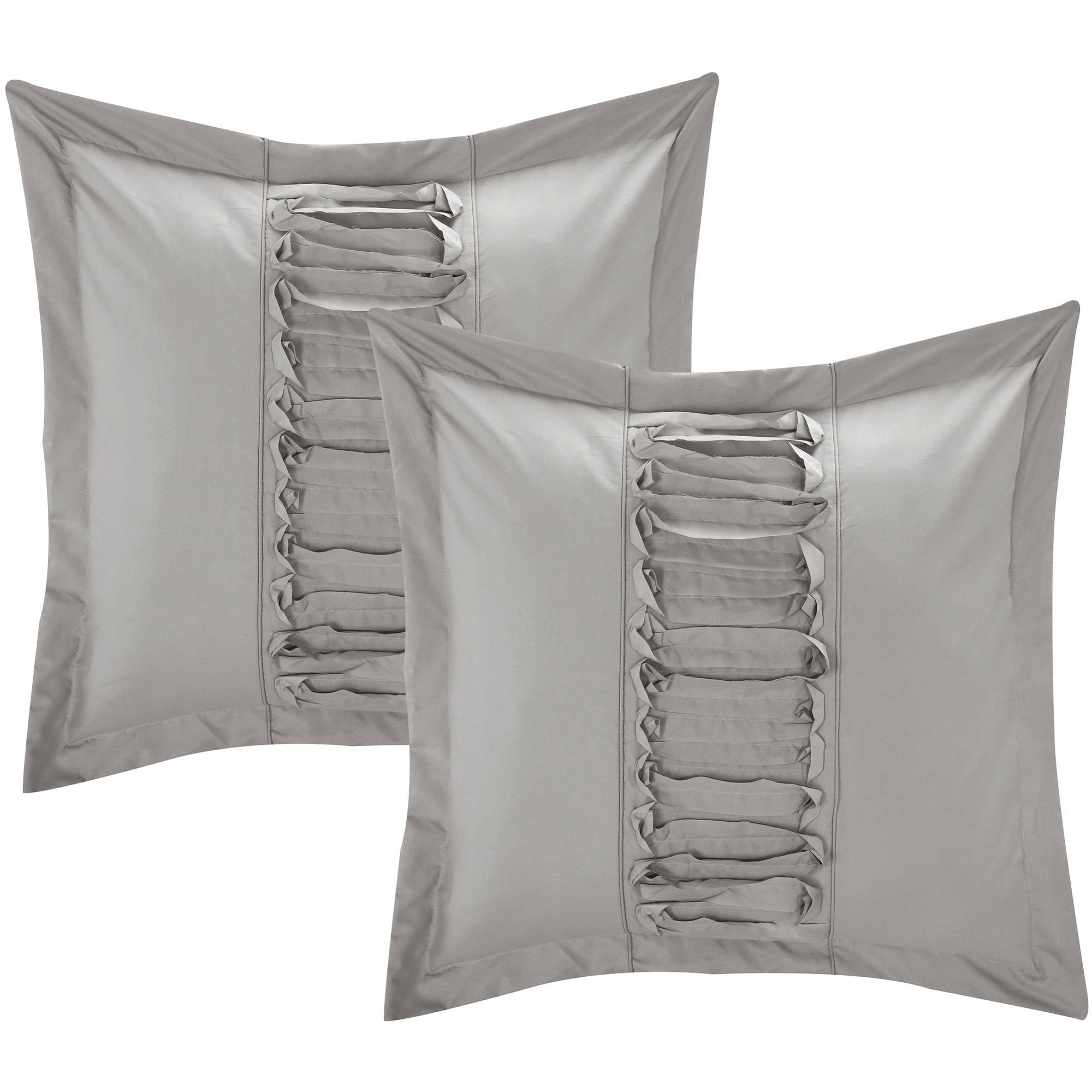 Chic Home 8 Piece Ruth Ruffled Comforter Set Silver King Home