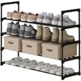 4-Tier Shoe Rack, Tall Large Capacity 20 Pairs Shoes Storage Organizer ...