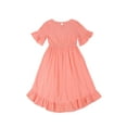 thumbnail image 3 of Honganda Mother  Daughter Family Matching Dress Solid Color Irregular Dress, 3 of 5
