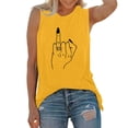 thumbnail image 1 of T-Shirt Décontracté Sans Manches pour Femmes, Col Rond, avec Imprimé Floral - pour Usage Quotidien, 1 of 4