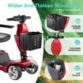 thumbnail image 4 of Edcsi Foldable Mobility Scooters for Seniors, 4 Wheel Lightweight Mobility Scooters for Adults, Powered Electric Wheelchair, Mobility Scooter with Seat, Folding Travel Motorized Scooter, 4 of 5
