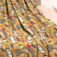 thumbnail image 3 of Cute Hedgehog Apple Mushroom Blanket,Comfortable Soft Flannel Throw Blanket,All Season,Warm Lightweight Blankets for Sofa Bed Couch Living Room Chair,30"x40", 3 of 4