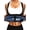 Black-Blue, variant on Pukitry Sauna Suit for Women Waist Trainer Sweat Vest Plus Size Shapewear with Zipper for Workout