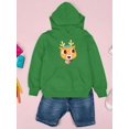 thumbnail image 3 of Musical Deer Hoodie Juniors -Image by Shutterstock,  Small, 3 of 4