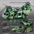 thumbnail image 2 of Joyfy 10-in-1 Military Helicopter Toy Set with Light & Sound, Trucks, Boat, Bike, Army Men & Weapons - Army Toys for Boys, Christmas Birthday Gifts for Kids 3+, 2 of 7