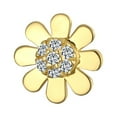thumbnail image 2 of Bling Jewelry Womens Tiny CZ Accent 14K Gold Sunflower Cartilage Ear Stud Earrings Screw Back 1PC, 2 of 5