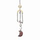 thumbnail image 1 of Natural Crystal Moon Wind Chime Pendant Decorative Geometric Lighting Pendant Chain Crystal Pendant, Crystal Ornament, 1 of 4