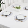 thumbnail image 6 of Unique Bargains Set of 6 Rattan Placemats for Dining Table Dark Gray, 6 of 6