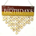 thumbnail image 4 of MLINS Birthday Calendar Wall Hanging Wooden Calendar Board DIY Calendar, 4 of 8