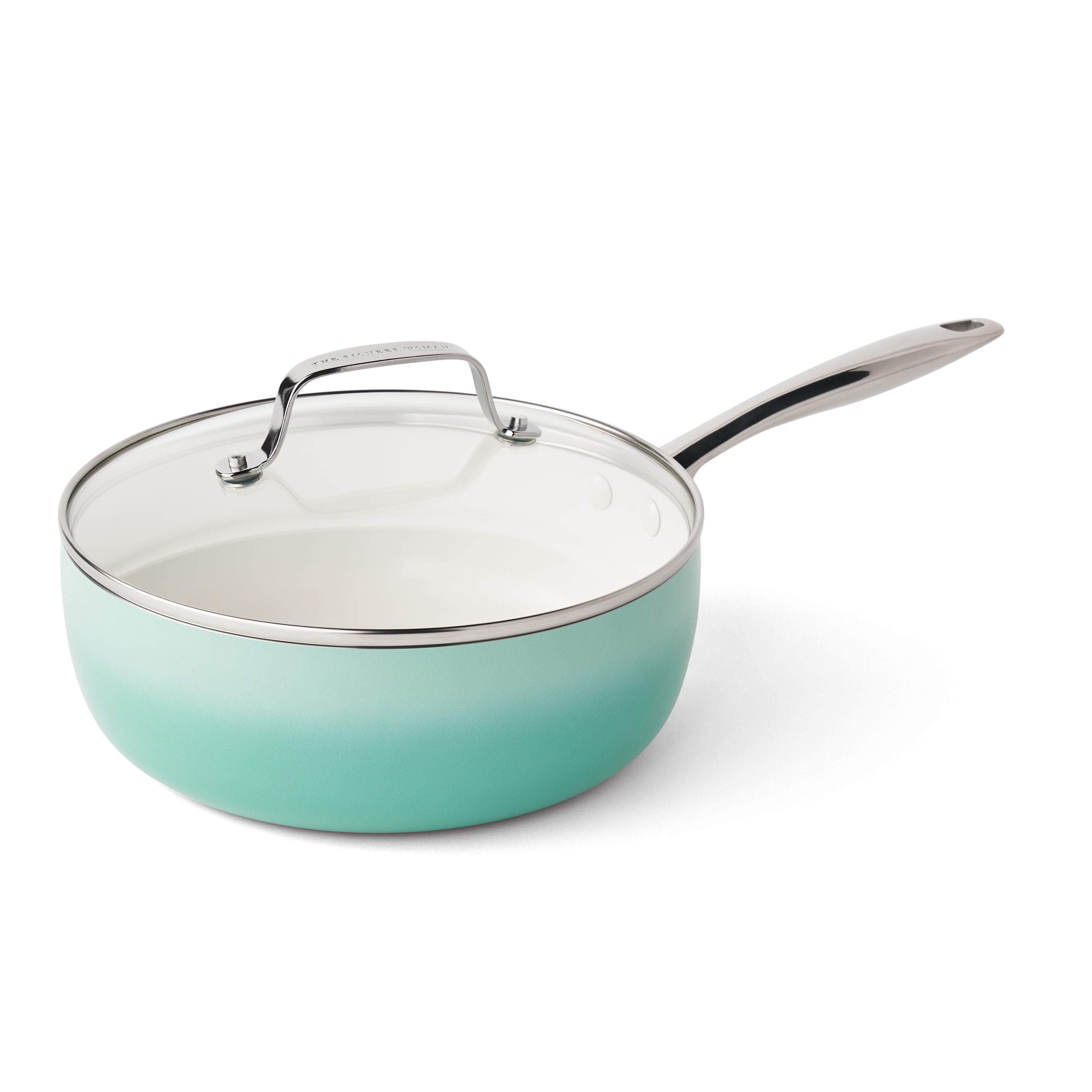 The Pioneer Woman Harlow 15-Piece Cookware Set, Ceramic Non-Stick Pots and Pans Set, Green