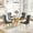 Round Dining Table of 5, variant on 5-Piece Round Dining Table Set for 4, 36" Tempered Glass Top, Stainless Steel Legs, Tufted Velvet Chairs for Apartment, Kitchen