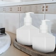 thumbnail image 2 of WESIEVYA 3Pcs Hand Soap Container Square White Nordic Style Bathroom Storage PE PP, 2 of 7