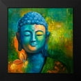 thumbnail image 2 of Atelier B Art Studio 15x15 Black Modern Framed Museum Art Print Titled - BLISSFUL BUDDHA, 2 of 5