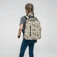 thumbnail image 5 of Naloa Cotton Tree Print Lightweight DayBackpack Suitable for school, work, shopping, travel, etc., 5 of 5