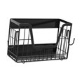 thumbnail image 4 of Estante lateral plegable multiusos para refrigerador, cesta organizadora móvil magnética Negro, 4 of 9